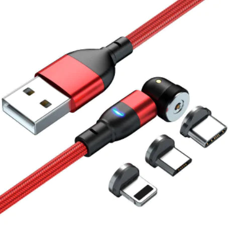 MAGNETIC CABLE QUICK CHARGE 4.0 USB/TYPE-C/IPHONE